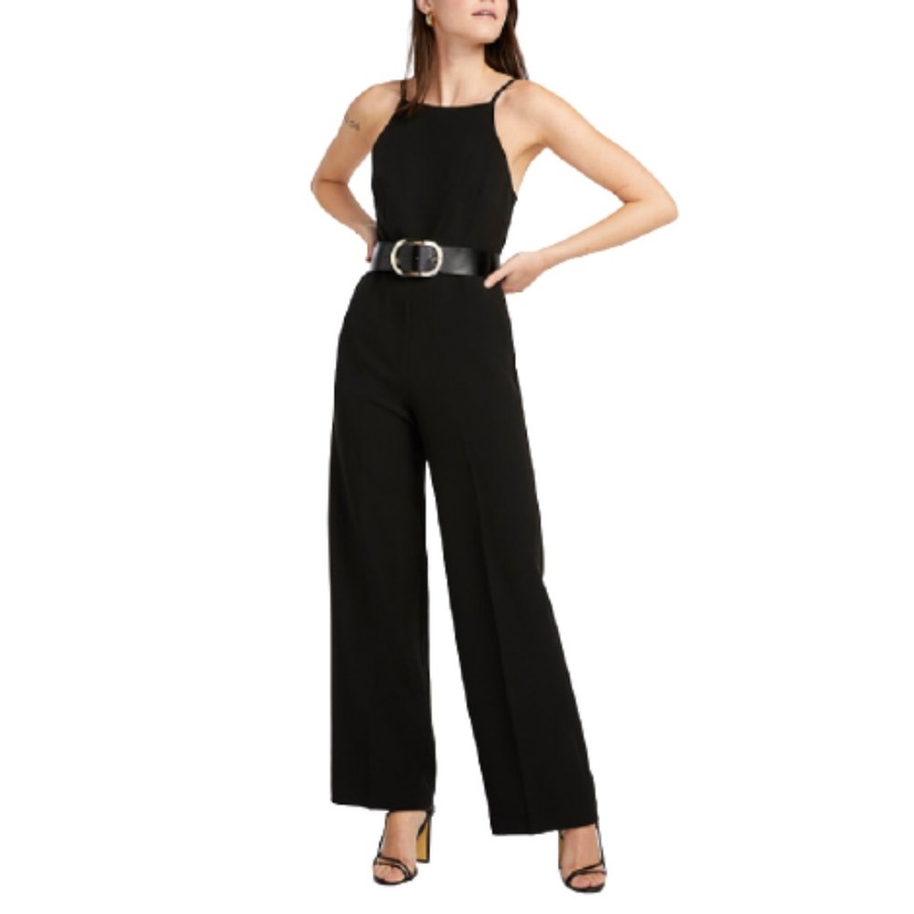 Icone for Simons Spaghetti Strap Jumpsuit in Black